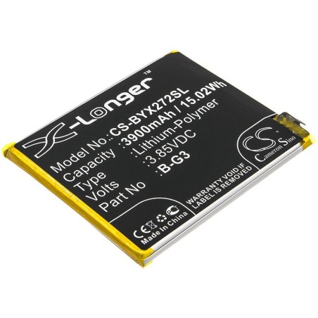 Batterie pour BBK B-G3 (3900 mAh/15.02 Wh, 3.85 V)