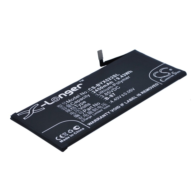 Batterie pour BBK BK-B-87 (2450 mAh/9.43 Wh, 3.85 V)