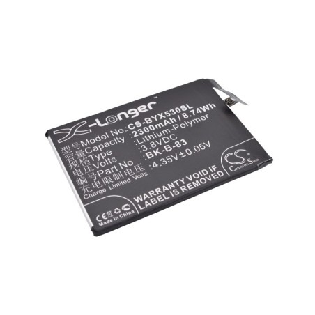 Batterie pour BBK B-83 (2300 mAh/8.74 Wh, 3.8 V)