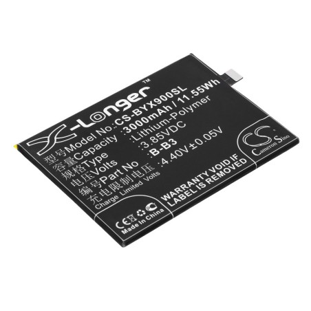 Batterie pour BBK B-B3 (3000 mAh/11.55 Wh, 3.85 V)