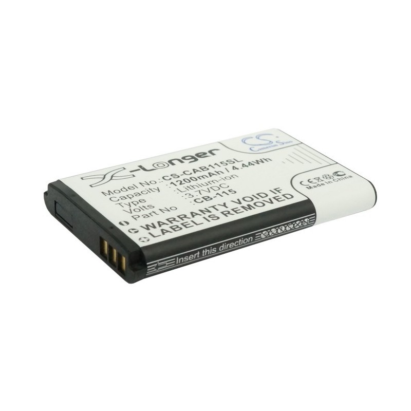 Batterie pour CAT CB-115 (1200 mAh/4.44 Wh, 3.7 V)