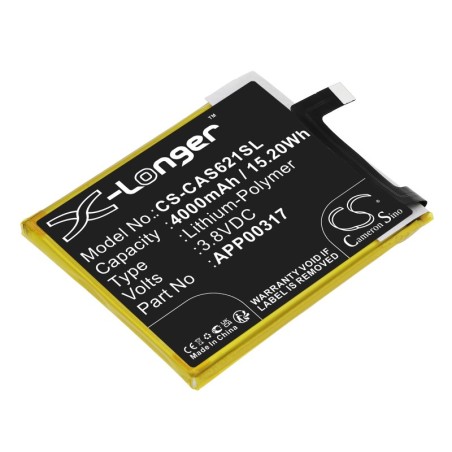 Batterie pour CATERPILLAR S62 Pro (4000 mAh/15.2 Wh, 3.8 V)