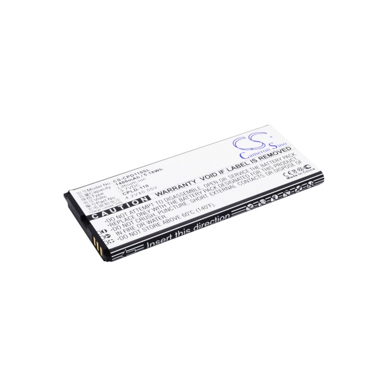 Batterie pour Coolpad 7060 (1400 mAh/5.18 Wh, 3.7 V)