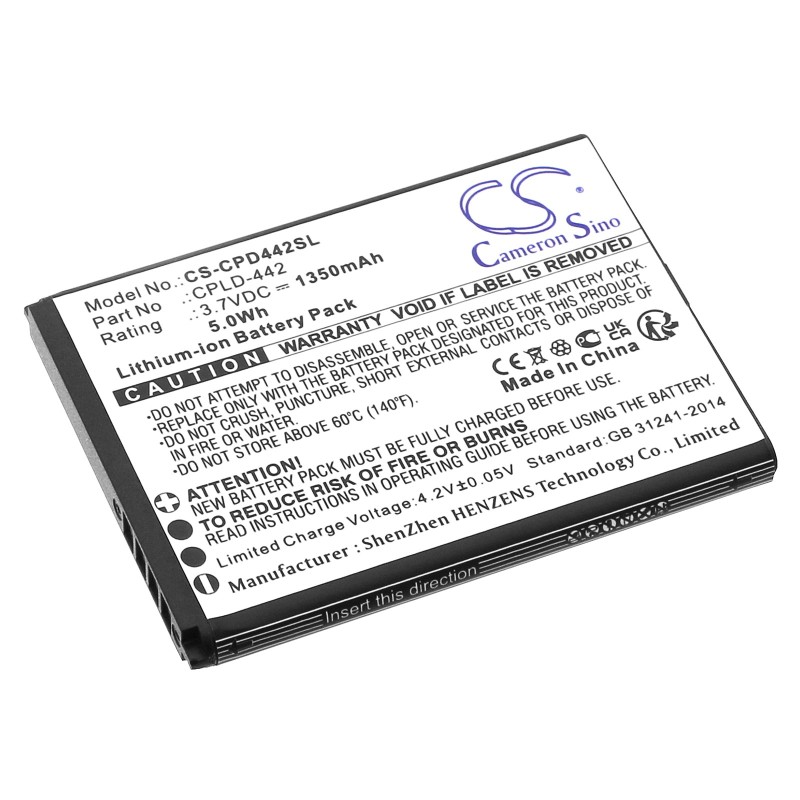 Batterie pour Coolpad CP3321 (1350 mAh/5 Wh, 3.7 V)