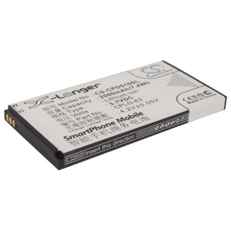 Batterie pour Coolpad D510 (2000 mAh/7.4 Wh, 3.7 V)