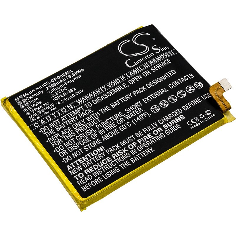 Batterie pour Coolpad Note 3 Lite (2500 mAh/9.5 Wh, 3.8 V)