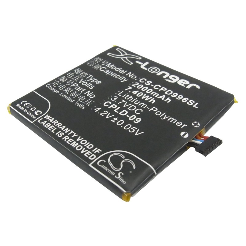 Batterie pour Coolpad CPLD-09 (2000 mAh/7.4 Wh, 3.7 V)