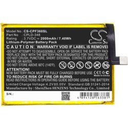 Batterie pour Coolpad 3602U (2000 mAh/7.4 Wh, 3.7 V)