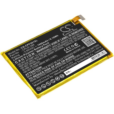 Batterie pour Coolpad E561 (1600 mAh/6.16 Wh, 3.85 V)