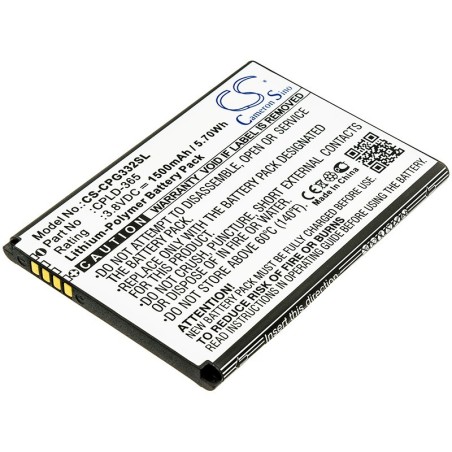 Batterie pour Coolpad 3320A (1500 mAh/5.7 Wh, 3.8 V)