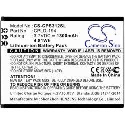 Batterie pour Coolpad Snap (1300 mAh/4.81 Wh, 3.7 V)