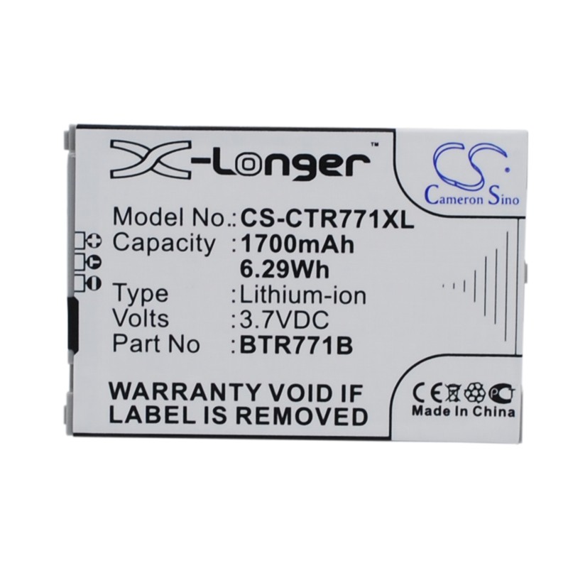 Batterie pour Casio C771 (1700 mAh/6.29 Wh, 3.7 V)