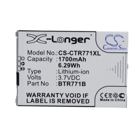 Batterie pour Casio C771 (1700 mAh/6.29 Wh, 3.7 V)