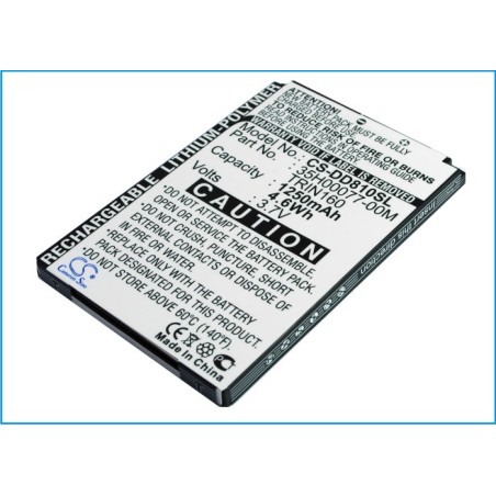 Batterie pour UTStarcom VX6800 (1250 mAh/4.63 Wh, 3.7 V)