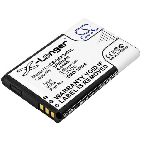 Batterie pour Doro DFC-0390 (1200 mAh/4.44 Wh, 3.7 V)