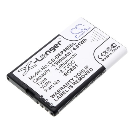 Batterie pour Doro RCB01 (1300 mAh/4.81 Wh, 3.7 V)