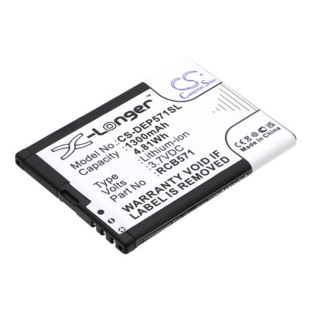 Batterie pour Aligator A620 (1300 mAh/4.81 Wh, 3.7 V)