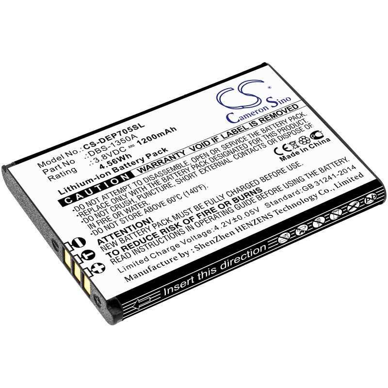 Batterie pour Doro 7070 (1200 mAh/4.56 Wh, 3.8 V)