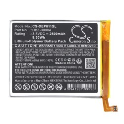 Batterie pour Doro 8100 Plus (2500 mAh/9.5 Wh, 3.8 V)