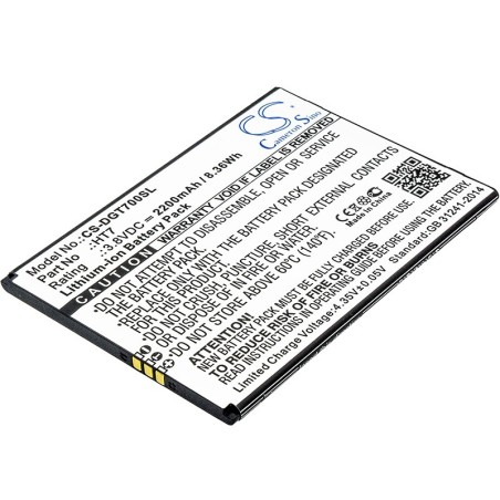 Batterie pour Doogee HT7 (2200 mAh/8.36 Wh, 3.8 V)