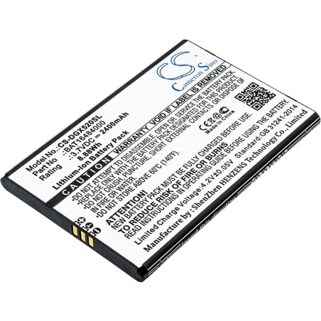 Batterie pour Doogee X5 Max Pro (2400 mAh/8.88 Wh, 3.7 V)