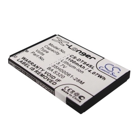 Batterie pour HTC Opal 100 (1100 mAh/4.07 Wh, 3.7 V)