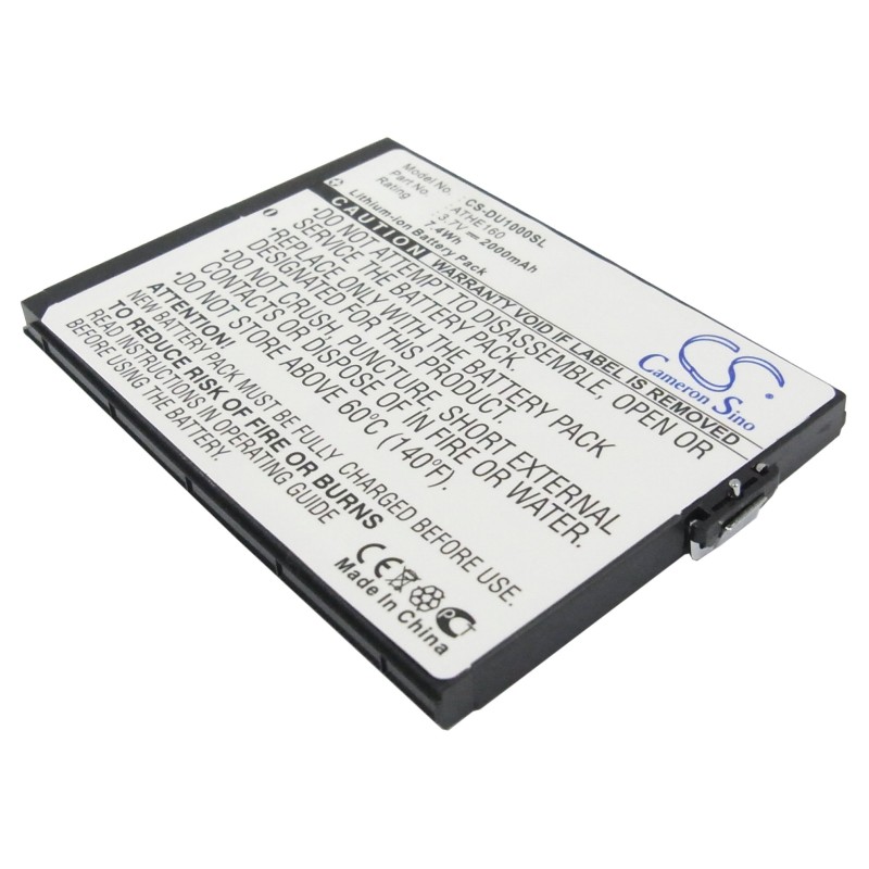 Batterie pour T-Mobile MDA Ameo (2000 mAh/7.4 Wh, 3.7 V)