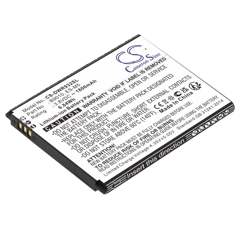 Batterie pour D-Link B9010 (1800 mAh/6.84 Wh, 3.8 V)