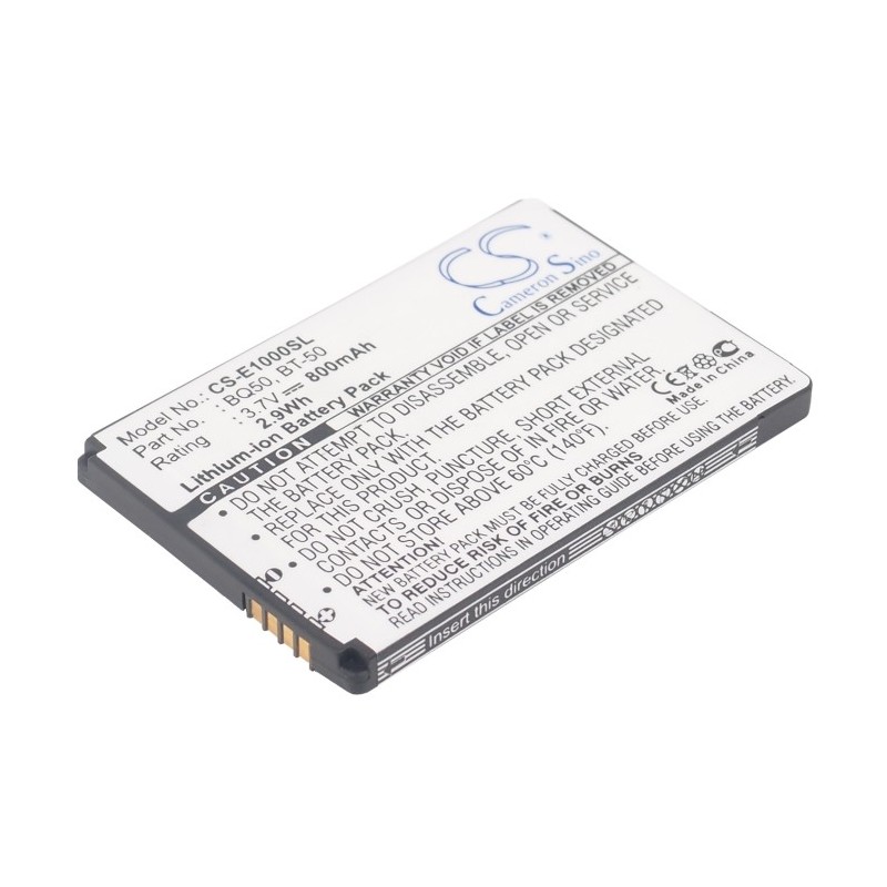 Batterie pour Motorola E1070 (800 mAh/2.96 Wh, 3.7 V)