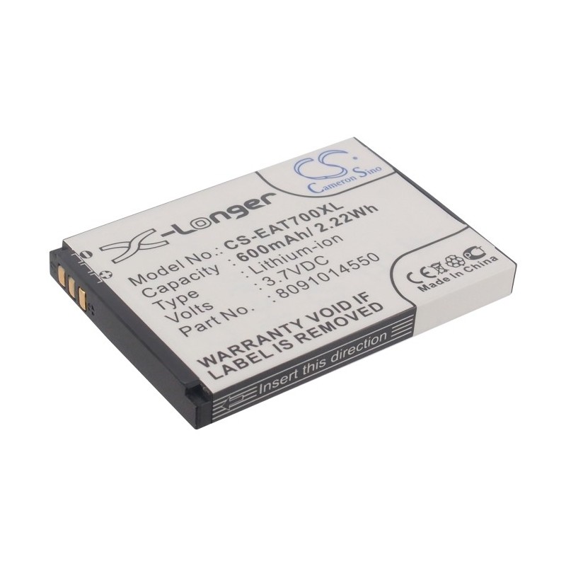 Batterie pour ITT Easy 7 (600 mAh/2.22 Wh, 3.7 V)