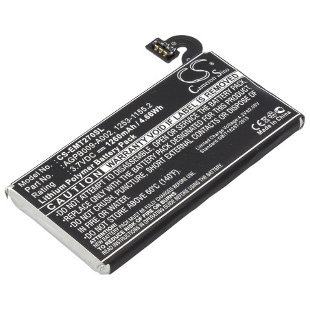 Batterie pour Sony Ericsson Pepper (1260 mAh/4.66 Wh, 3.7 V)