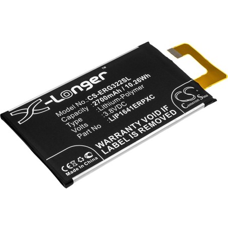 Batterie pour Sony G3221 (2700 mAh/10.26 Wh, 3.8 V)