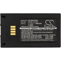 Batterie pour TSL 2128 UHF RFID Reader (1800 mAh/6.66 Wh, 3.7 V)
