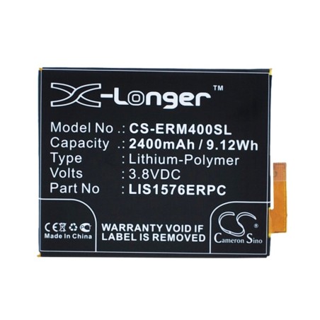 Batterie pour Sony Ericsson E2333 (2400 mAh/9.12 Wh, 3.8 V)