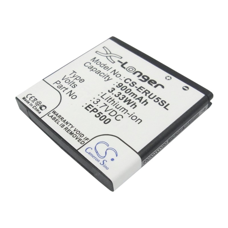 Batterie pour Sony Ericsson E16 (900 mAh/3.33 Wh, 3.7 V)