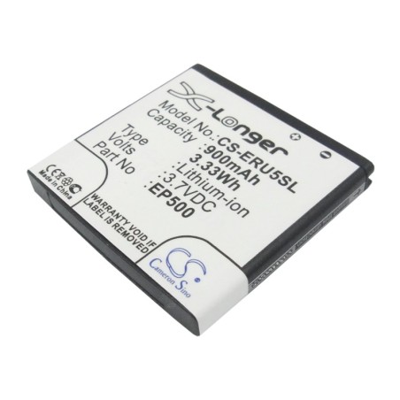 Batterie pour Sony Ericsson E16 (900 mAh/3.33 Wh, 3.7 V)