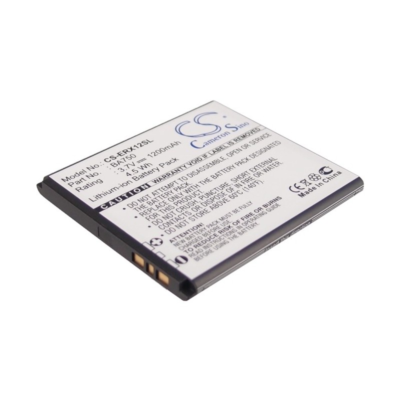 Batterie pour Sony Ericsson LT15a (1200 mAh/4.44 Wh, 3.7 V)