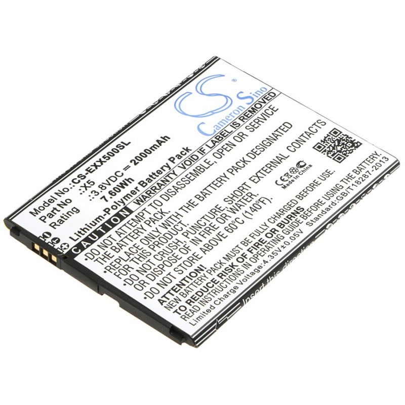 Batterie pour Explay X5 (2000 mAh/7.6 Wh, 3.8 V)