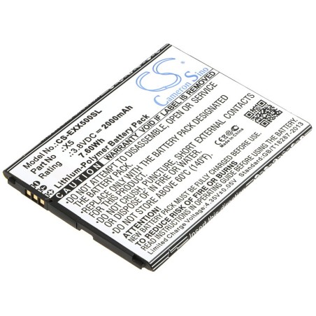 Batterie pour Explay X5 (2000 mAh/7.6 Wh, 3.8 V)