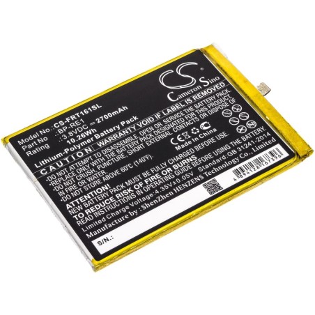 Batterie pour FREETEL Samurai Rei (2700 mAh/10.26 Wh, 3.8 V)