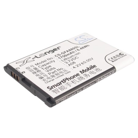 Batterie pour GFive A08 (1750 mAh/6.48 Wh, 3.7 V)