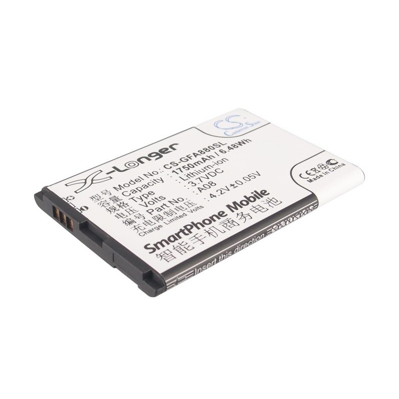 Batterie pour GFive A86 (1750 mAh/6.48 Wh, 3.7 V)