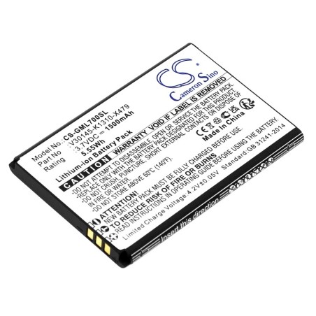 Batterie pour Gigaset GL7 (1500 mAh/5.55 Wh, 3.7 V)