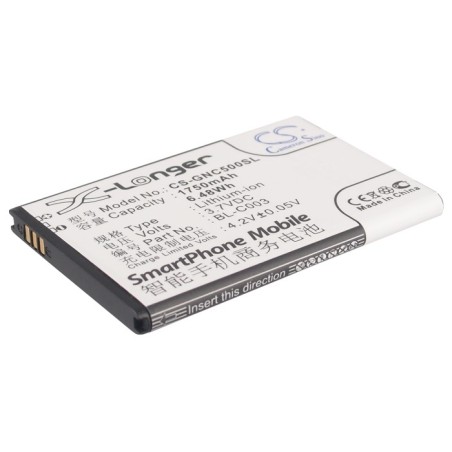 Batterie pour GIONEE C500 (1750 mAh/6.48 Wh, 3.7 V)