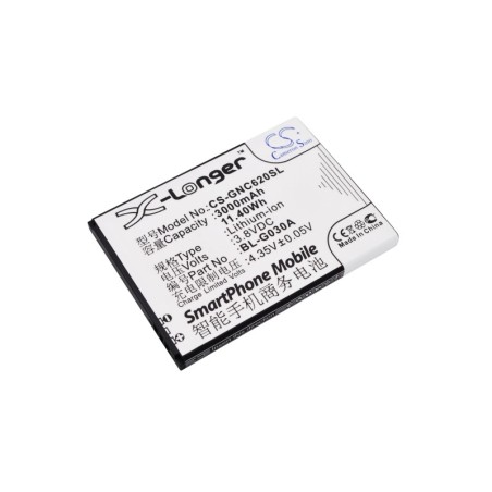 Batterie pour GIONEE BL-G030A (3000 mAh/11.4 Wh, 3.8 V)