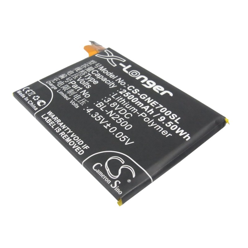 Batterie pour BLU P0010UU (2500 mAh/9.5 Wh, 3.8 V)