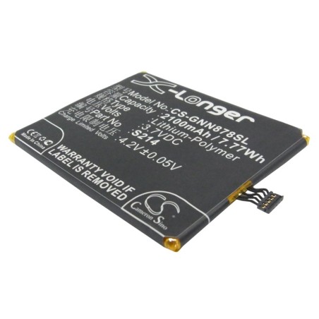 Batterie pour GIONEE GN878 (2100 mAh/7.77 Wh, 3.7 V)