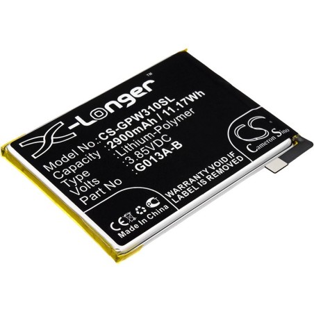 Batterie pour Google G013B (2900 mAh/11.17 Wh, 3.85 V)