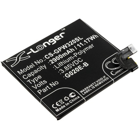 Batterie pour Google Pixel 3A (2900 mAh/11.17 Wh, 3.85 V)