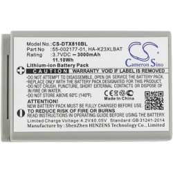 Batterie pour Casio DT-X8 (3000 mAh/11.1 Wh, 3.7 V)